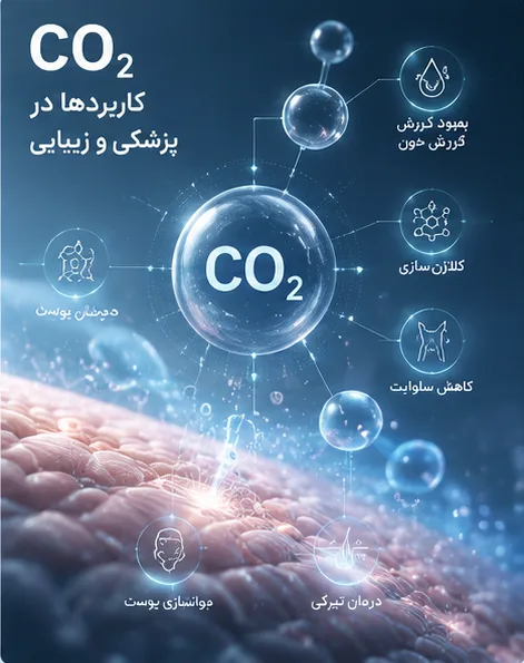کاربردهای CO₂ در پزشکی و زیبایی